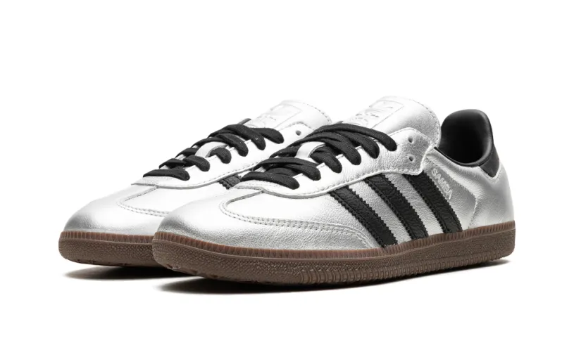 Adidas Samba Samba OG WMNS 'Silver Metallic Black Gum'